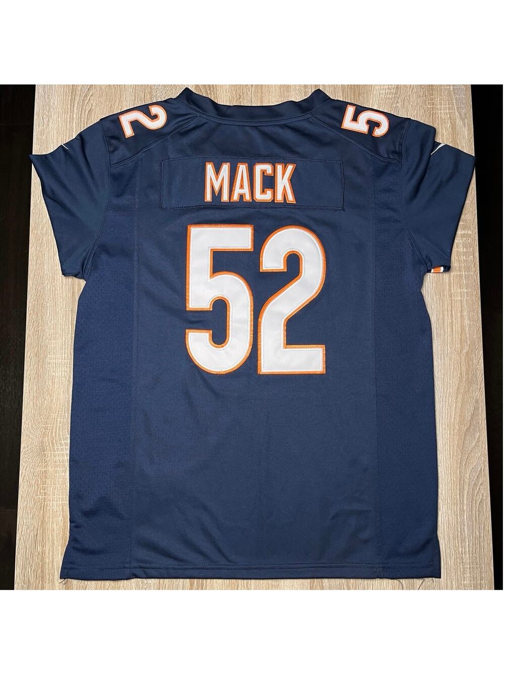 Khalil Mack Chicago Bears NFL On Field Navy Jersey Small